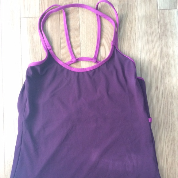 Fabletics athletic tank, plum/fuschia, XS - Picture 2 of 6